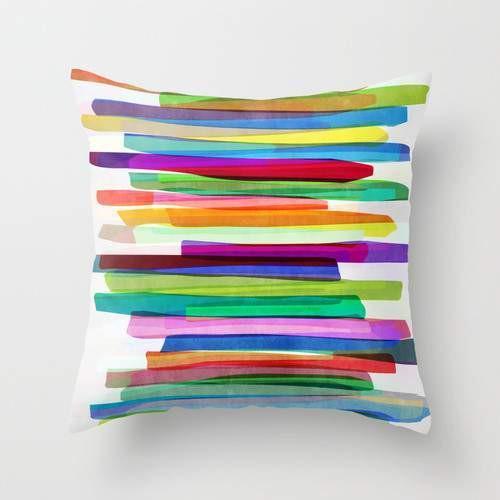 Colorful Stripes Cushion/Pillow (SOME COME WITH THE INSERT)