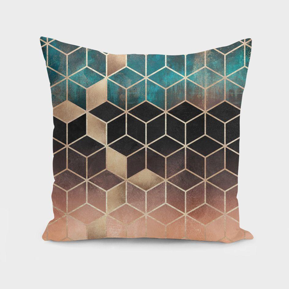 Ombre Dream Cubes Cushion/Pillow