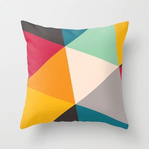 Tilting Triangles Pillow (SOME COME WITH THE INSERT)